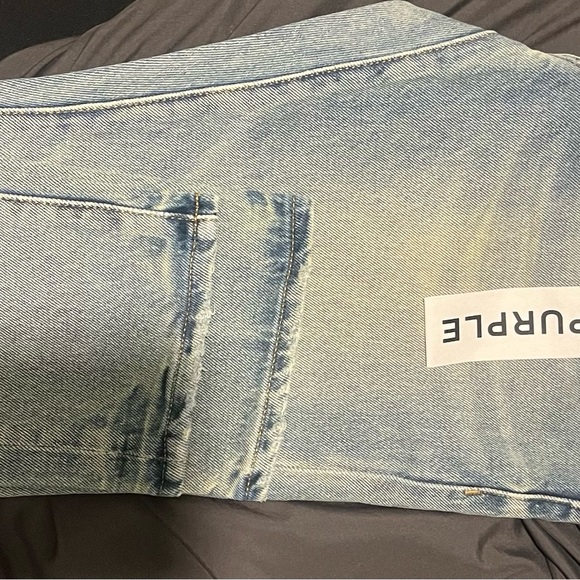 Men purple brand jeans brand new never worn size 32